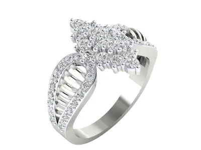Women Ring Render 3dm STL MTL SLC JCD OBJ FBX Details 3D print model 37