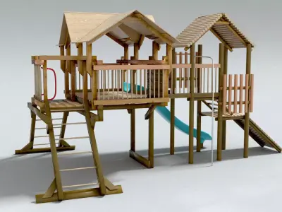 laos Kids Playground 3D model