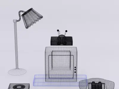 Retro Cartoon Asset Pack Low Poly FBX Low-poly 3D model