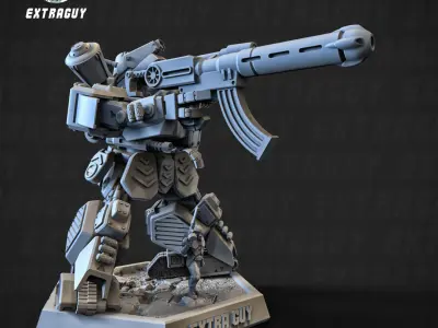 Heavy Mech Cody 100mm Static Set 3D print model