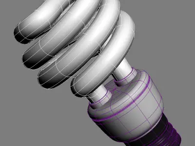 Compact Fluorescent Bulb 3D model