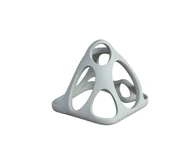 SciFi Cube Object No 58242 Low Poly Shape Low-poly 3D model