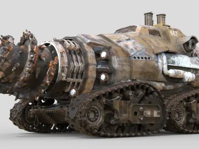 Rustclaw Siege Driller 3D model