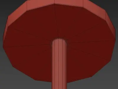 DISCO pendant light with three circles hanging from it 3D model