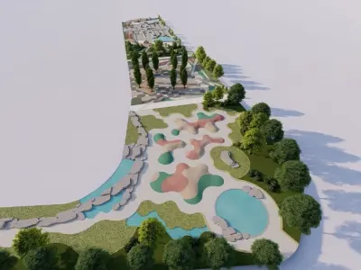 City park-Park-landscape 3D model shop