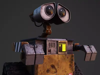 Wall-E PBR Game Ready Low-poly 3D model