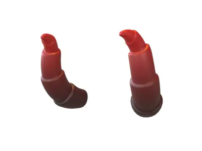 Demon Horn v2 004 Low-poly 3D model