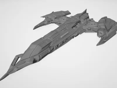 Spaceship 3D print model get