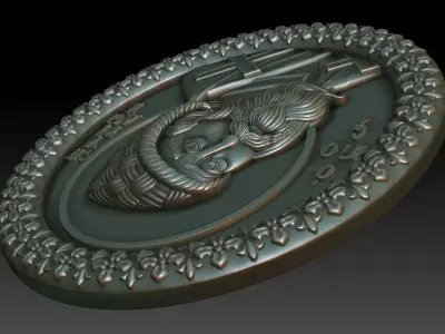 Saint Spyridon Pendant 3D print model