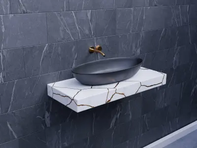 Modern Sink Cabinets Free 3D model