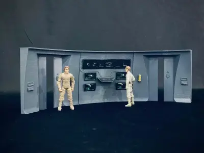 USS Enterprise Bridge Turbolift Doors - The Wrath of Khan 3D print model