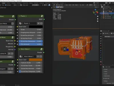 SCiFi industrial storage container 3D model