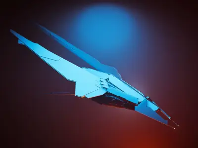 spacefighter WASP 3D model