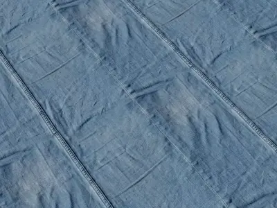 Washed Denim Fabric Texture Texture