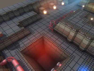 EnviroKit - THE SPACESHIP - Retro Lowpoly Low-poly 3D model