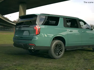  2025 Chevrolet Suburban Z71 4WD Rigged for Cinema 4D 