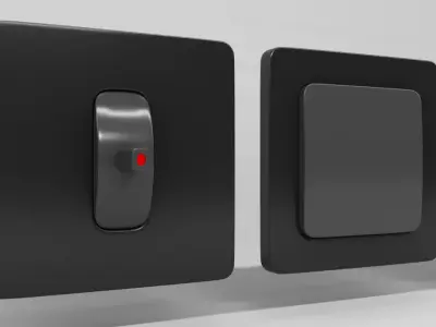 Light Switch Pack Low-poly 3D model