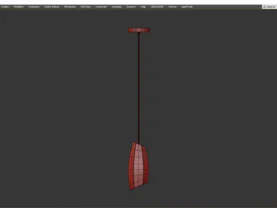 ELIOT three pendant lights with gold and clear glass Low-poly 3D model