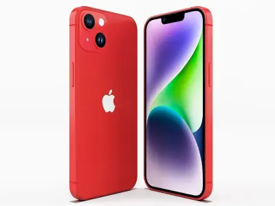 iPhone 14 RED 3D model