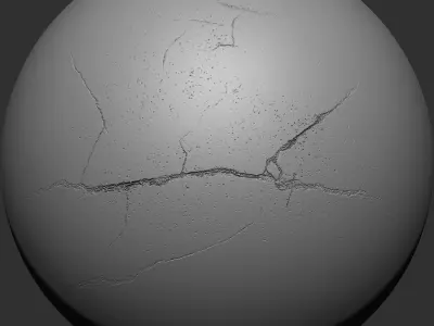 Crack VDM Brushes and Alpha Vol 4 Low-poly 3D model