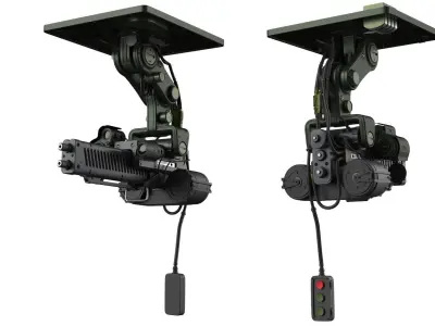 Sci-Fi Security wepon - Turret  3D model