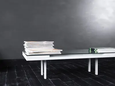 Table - Living Room Furniture 01 Low-poly 3D model
