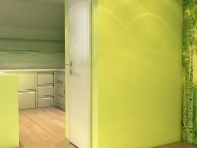 Futuristic Dining Pod Low-poly 3D model