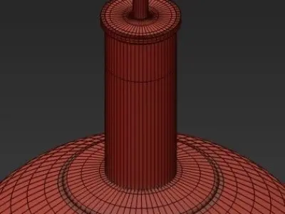 Glass Pendant Light 3D model