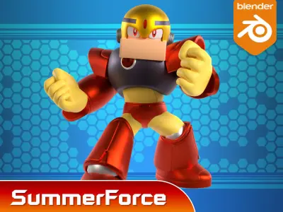 Gutsman - Megaman Powered up 3D model