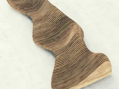 Parametric bench n4 3D model