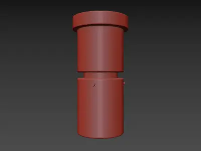Alabaster Flush Mount 3D model
