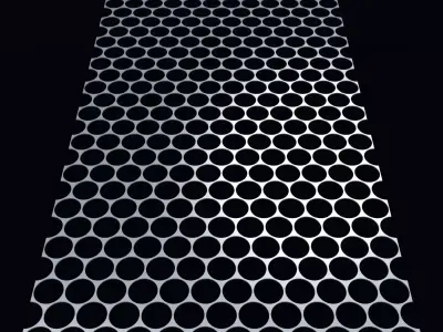Perforated panel with 81 percent opening 25O106 3D model