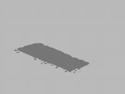 Water caravan - stone wall 3D model