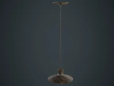 Hanging Lamp 4C Low-poly 3D model