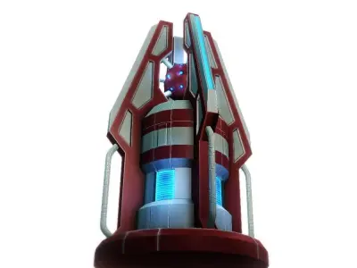 Force field generator 03 sci-fi Low-poly 3D model