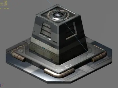 Ground-small operating platform 01 3D model