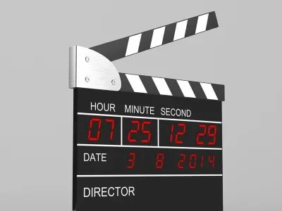 Digital Clapperboard 3D model