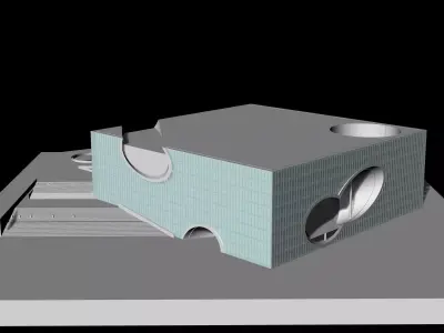 Tadao Ando - Poly Grand Theater 3D model