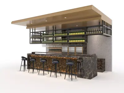 Bar 01 3D model