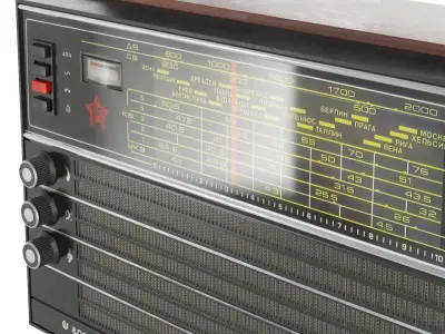 Ocean 209 Radio Receiver Low-poly 3D model