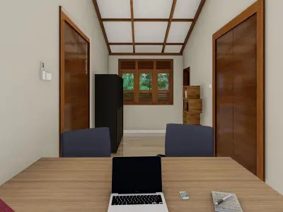 Modern House Asia 2-With Interior 3D model