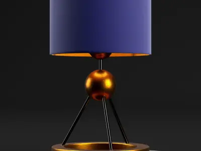Table lamp 3D model 106