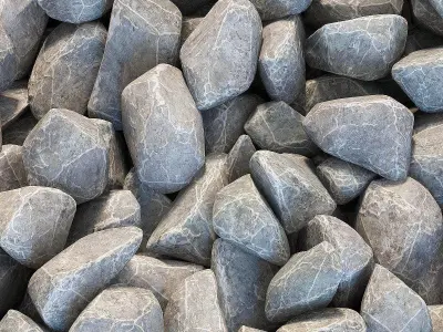 Rock splinter decor Big kit n1 3D model