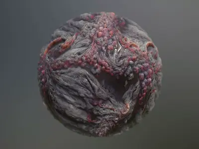 Material Skin Monster 15 Seamless PBR Texture Texture