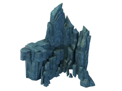 Peach Blossom Island - Cliff Wall 12 3D model