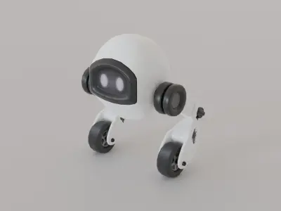 Small Robot-S1 Low-poly 3D model
