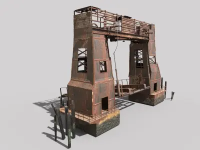 Abandoned Port 3D model