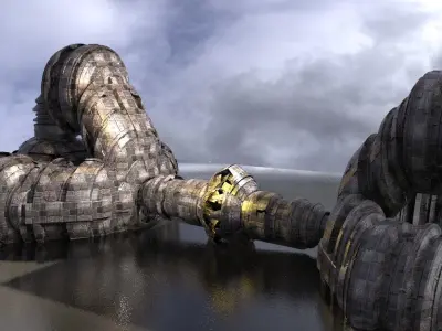 Planet Arch Pulse Terra Shard 2 3D model