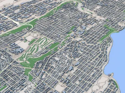 Seattle City Washington United States 3D model