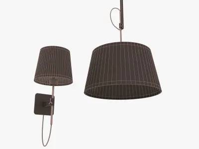 Mantra lighting habana wall and ceiling light 3D model
